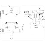 Смеситель Ideal Standard Connect для ванны и душа хром B9921AA