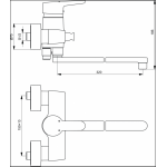 Смеситель Ideal Standard Connect для ванны и душа хром B9923AA