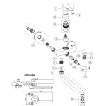 Смеситель для ванны Ideal Standard ALPHA с длинным изливом, Однорукоятковый, настенный, хром (BD044AA)