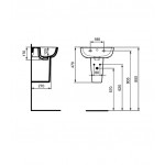 Полупьедестал Ideal Standard Esedra Guest T290301