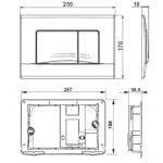 Панель смыва Roca Active 32B хром глянец 8901130B1