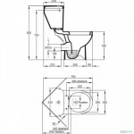 Унитаз-компакт угловой Jacob Delafon Odeon Up c сиденьем микролифт 18557К-00/E4741-00/E70011-00