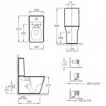 Унитаз-компакт Jacob Delafon REVE с сидением микролифт