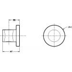 Держатель для ручного душа Jacob Delafon Modulo круглый 8466D-CP