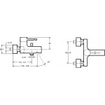 Смеситель Jacob Delafon Cuff для ванны с душем E45532-CP