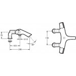 Термостат Jacob Delafon Symbol для ванны на борт на 2 отверстия E71685-CP