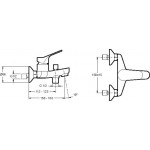 Смеситель Jacob Delafon Brive для ванны с душем E75766-CP