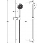 Ручной душ Jacob Delafon BEAT 4х режимный 90 мм E76906RU-CP