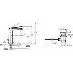 Смеситель Jacob Delafon Avid для раковины с высоким изливом и донным клапаном E97347-CP