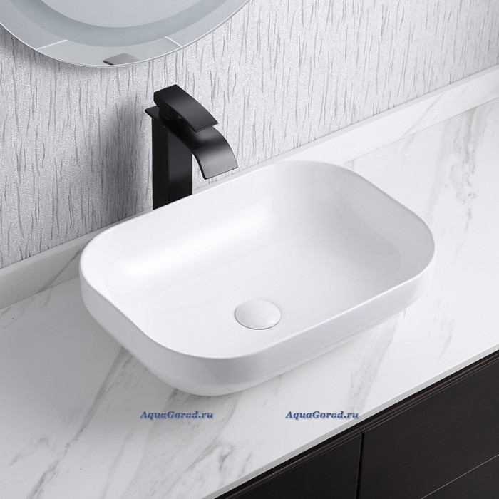 Раковина Mira MR-3651 накладная без отверстия под смеситель купить по ...