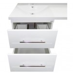 Тумба с раковиной Мисти Мексика 50 см под стиральную машину белая раковина 105 см левая - правая комплект