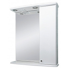 Зеркало-шкаф Misty Астра 55 см правый белый