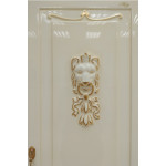 Шкаф-пенал Misty Bianco 40 см с 2 ящиками левый бежевый, сусальное золото