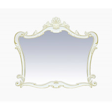 Зеркало Misty Bianco 120 см белое, сусальное золото