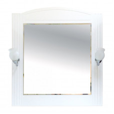 Зеркало Misty Эльбрус 80 см белая эмаль П-Эль02080-011