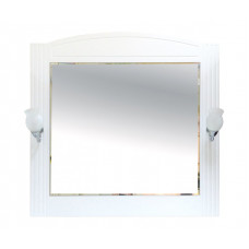 Зеркало Misty Эльбрус 90 см белая эмаль П-Эль02090-011