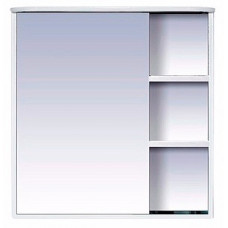 Зеркало-шкаф Misty Венера 80 левый белый со светом П-Внр04080-01СвЛ