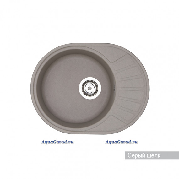 Мойка кухонная Акватон Чезана серый шелк