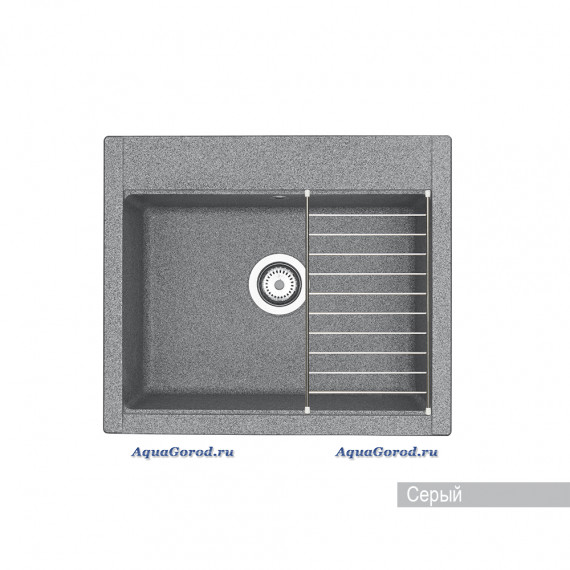 Мойка кухонная Акватон Делия 60 серый