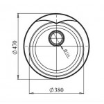 Мойка Кухонная GranFest Rondo R-480 песок 48