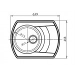 Мойка Кухонная GranFest Rondo R-650L белый 65×50