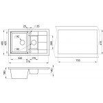 Мойка кухонная Granula GR-7802 черный