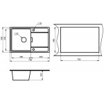 Мойка кухонная Granula GR-7804 базальт