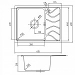 Мойка Iddis Reeva S нержавеющая сталь шелк 615*480 чаша слева REE61SLi77