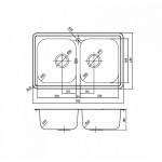 Мойка Iddis Strit S нержавеющая сталь полированная 780*480 2 чаши STR78P2i77