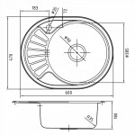 Мойка Iddis Suno S нержавеющая сталь полированная 600*470 чаша справа SUN60PRi77