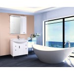 Тумба под умывальник Оника Эльбрус 80,13 белая 2 ящика 108020 Тумба под умывальник Оника Эльбрус 80,13 белая 2 ящика 108020