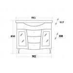 Тумба под умывальник Оника Валенсия 95.185 109501