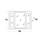 Зеркало-шкаф Оника Валенсия 95.00 белый 209501