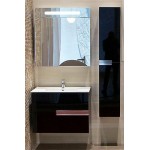 Шкаф-пенал подвесной Roca Victoria Nord Black Edition 30 см черный ZRU9000095
