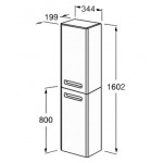 Шкаф-колонна Roca Gap 35 см подвесной фиолетовый правый ZRU9302746