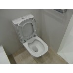 Унитаз-компакт Roca Gap Clean Rim безободковый, с сиденьем микролифт 34273700H/341730000/801732004