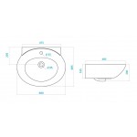 Умывальник с пьедесталом Santek Консул 60 см 1WH111957_SP
