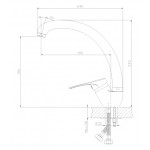 Смеситель Rossinka для кухонной мойки B35-25