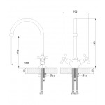 Смеситель Rossinka для кухонной мойки G02-72