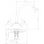 Смеситель Rossinka для кухонной мойки Q02-71