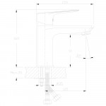 Смеситель Rossinka для раковины RS27-11