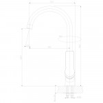 Смеситель Rossinka для кухонной мойки RS27-23