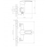 Смеситель Rossinka для душа T40-41