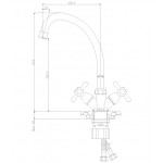 Смеситель Rossinka для кухонной мойки Y02-71U