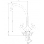 Смеситель Rossinka для кухонной мойки Y02-71