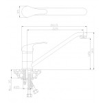 Смеситель Rossinka для кухонной мойки Y35-21