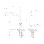 Смеситель Rossinka для кухонной мойки Y35-23