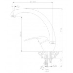 Смеситель Rossinka для кухонной мойки Y40-23