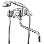 Смеситель SMARTSant Смарт-Бэйс для ванны и душа излив 350мм с аксессуарами хром SM060002AA