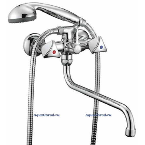 Смеситель SMARTSant Смарт-Бэйс для ванны и душа излив 350мм с аксессуарами хром SM060002AA